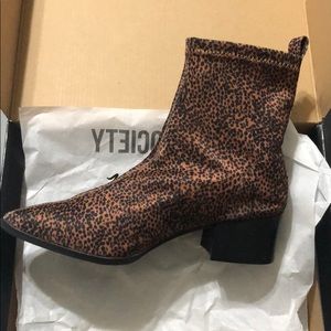 Matisse liliana-brown boots. Cheetah/leopard print